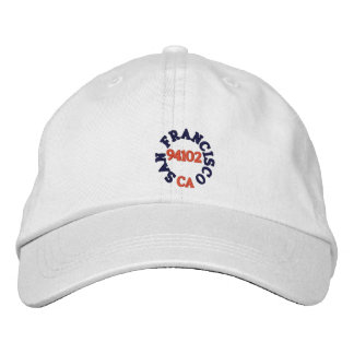SAN FRANCISCO CALIFORNIA, 94102 EMBROIDERED HAT