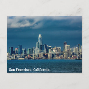 San Francisco, California Bay Skyline Postcard