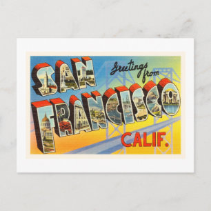 San Francisco California CA Old Travel Souvenir Postcard