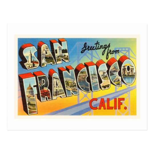 San Francisco California CA Old Travel Souvenir Postcard