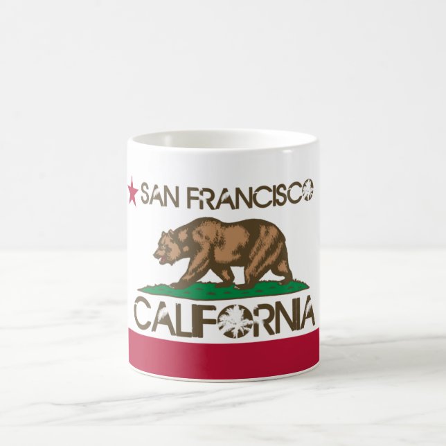 San Francisco California Flag Coffee Mug (Center)