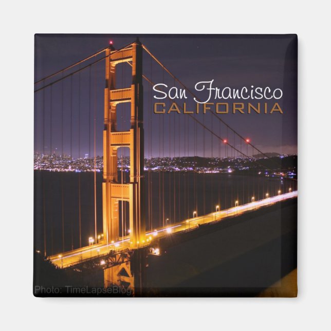 San Francisco California Golden Gate Bridge Magnet (Front)