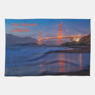 San Francisco California Golden Gate Bridge Tea Towel