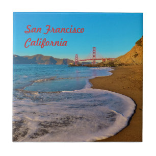San Francisco California Golden Gate Bridge Tile