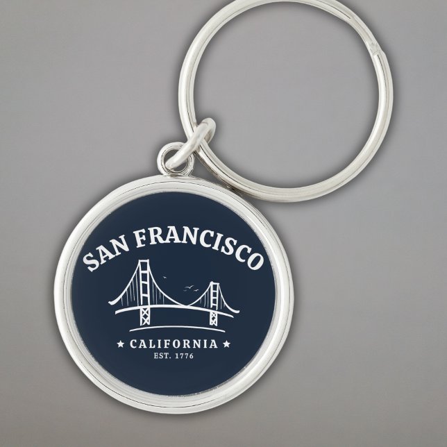 San Francisco California Golden Gate Landscape Key Ring (Creator Uploaded)