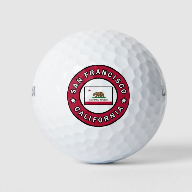 San Francisco California Golf Balls (Front)