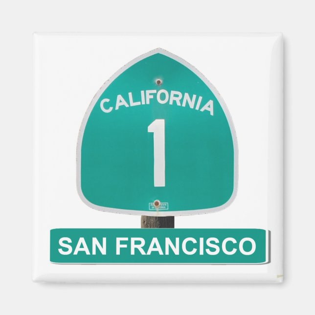 San Francisco California Highway 1 Magnet (Front)