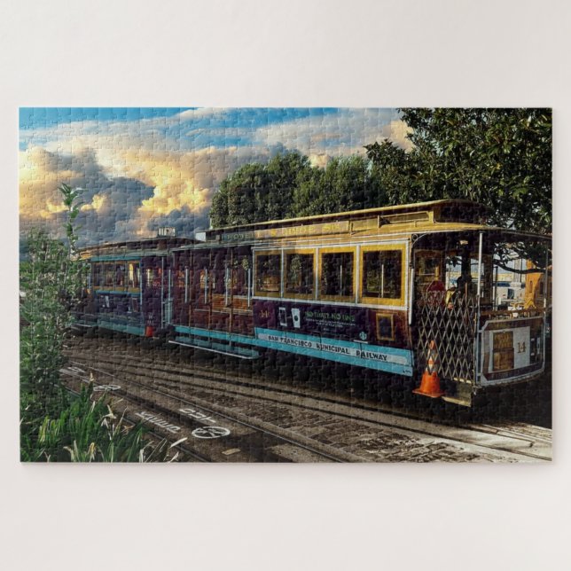 San Francisco California Historical Trolley Jigsaw Puzzle (Horizontal)