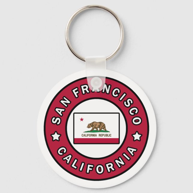 San Francisco California Key Ring (Front)