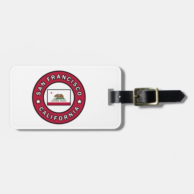 San Francisco California Luggage Tag (Front Horizontal)