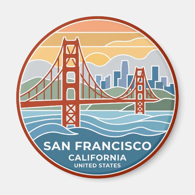 San Francisco California Magnet (Front)