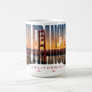 San Francisco California Modern City View Coffee Mug