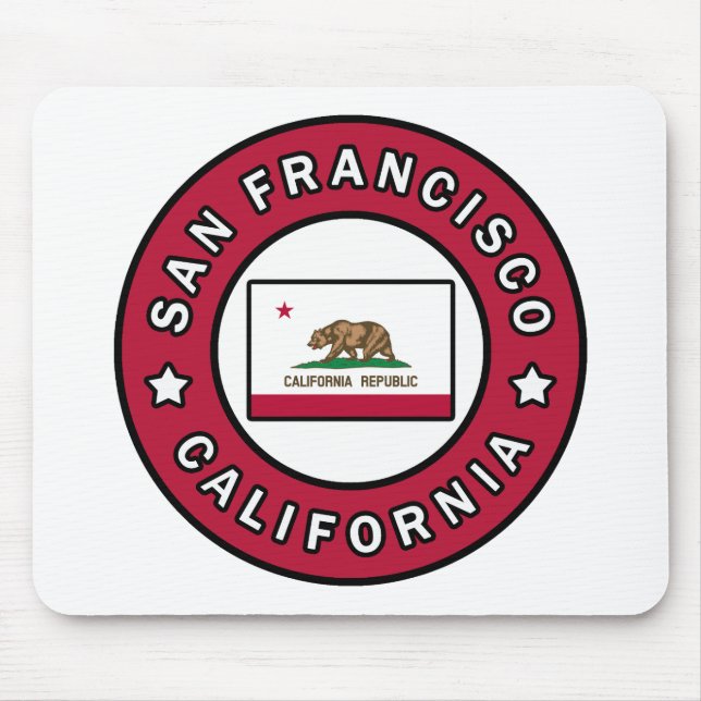 San Francisco California Mouse Mat (Front)