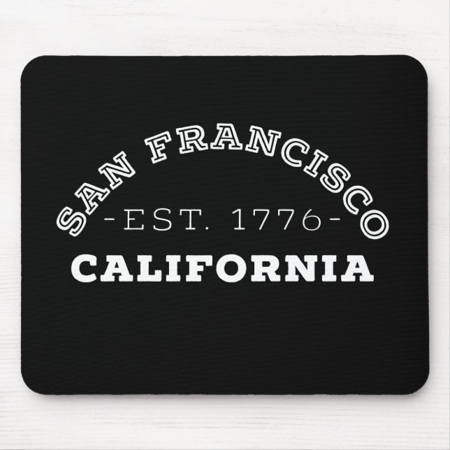 San Francisco California Mouse Mat (Front)