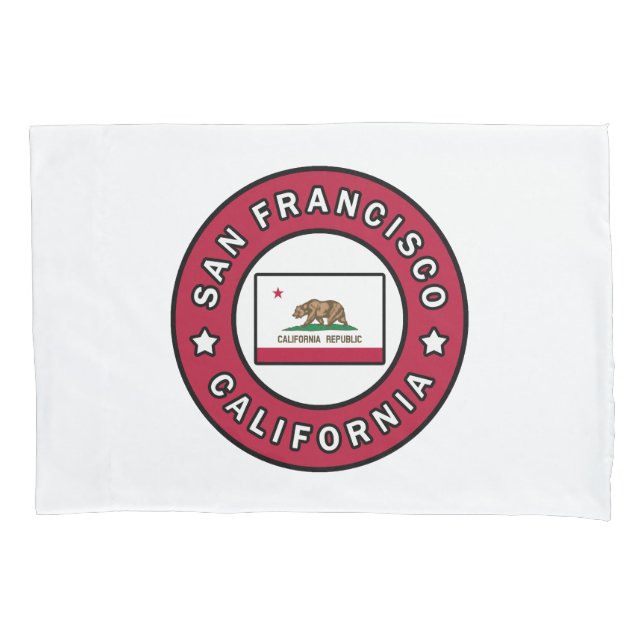 San Francisco California Pillowcase (Front)