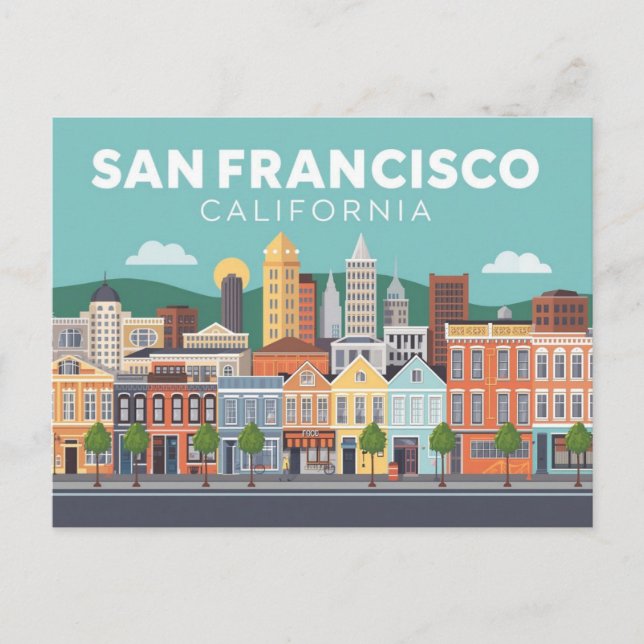 San francisco california postcard (Front)