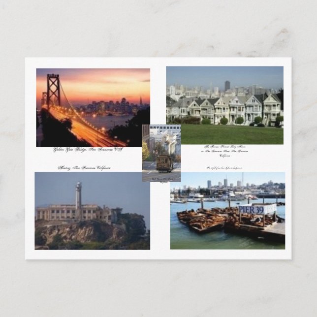San Francisco California Postcard (Front)