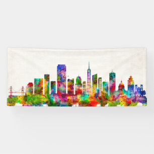 San Francisco California Skyline Banner