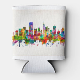 San Francisco California Skyline Can Cooler