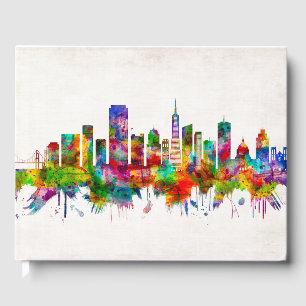 San Francisco California Skyline Guest Book