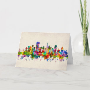 San Francisco California Skyline Holiday Card