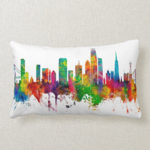 San Francisco California Skyline Lumbar Cushion