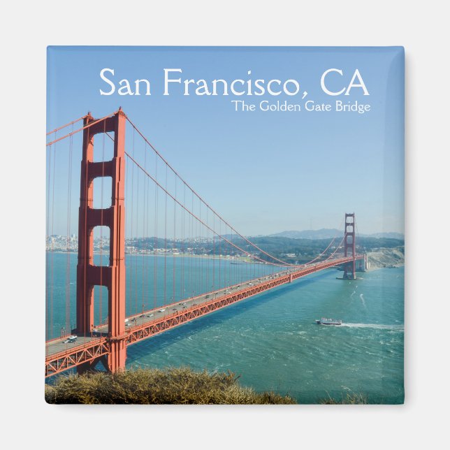 San Francisco California The Golden Gate Bridge Magnet (Front)