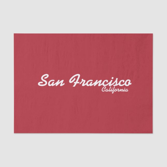 San Francisco, California Tissue Paper (Front)