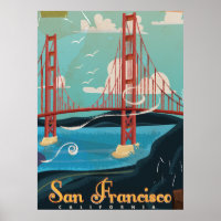 San Francisco, California Travel poster