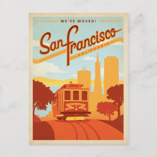 San Francisco, California Trolley   We've Moved! Postcard