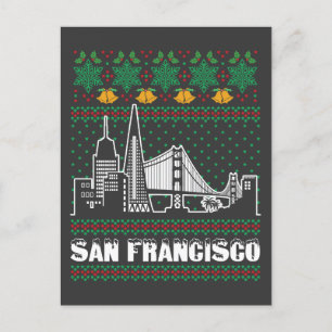 San Francisco California Ugly Christmas Postcard