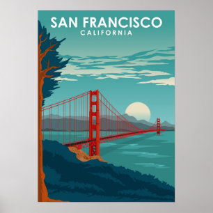 San Francisco California United States Travel Poster