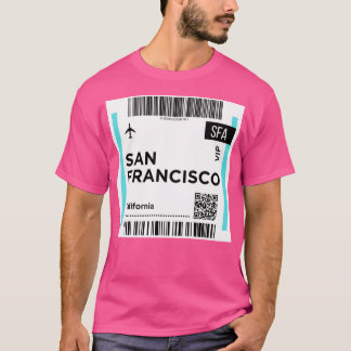 San Francisco California Usa Joseboarding Pass T-Shirt