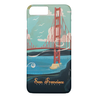 San Francisco California USA Travel poster iPhone 8 Plus/7 Plus Case