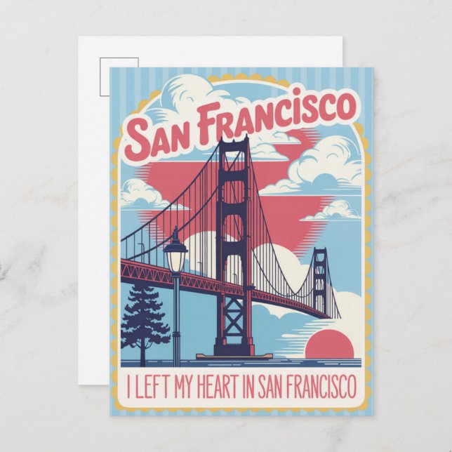 San Francisco California USA Vintage Travel Postcard (Front/Back)