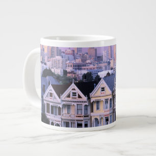 San Francisco, California. View of Victorian Large Coffee Mug