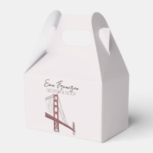San Francisco, California Wedding welcome bag  Favour Box