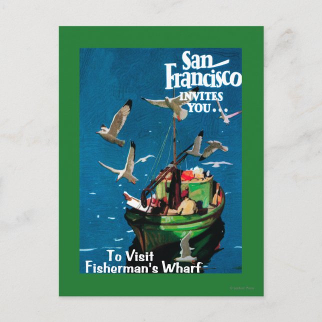 San Francisco, CaliforniaFisherman's Wharf Postcard (Front)