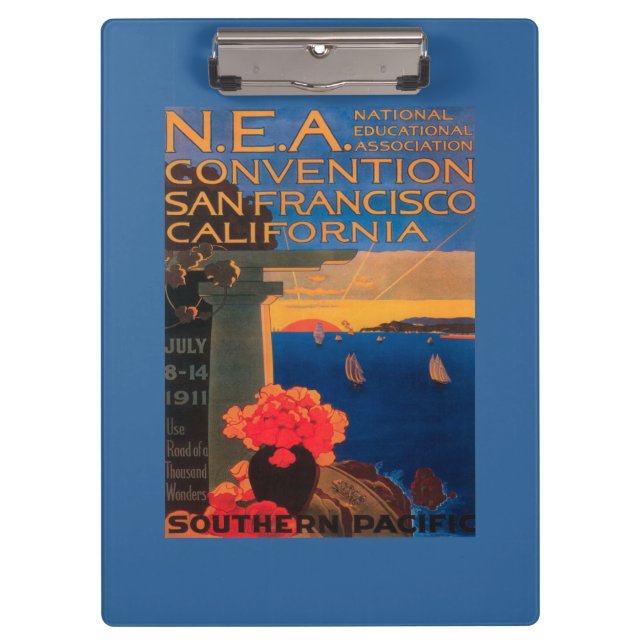 San Francisco, CaliforniaN.E.A. Convention Clipboard (Front)