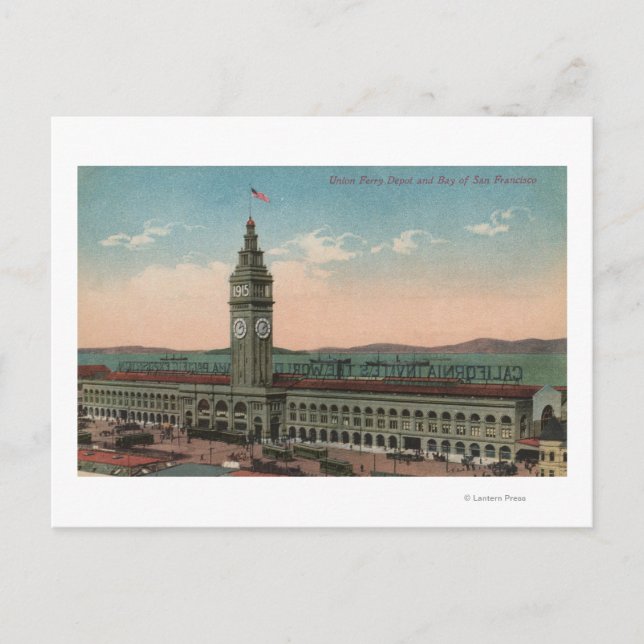 San Francisco, CAUnion Ferry Terminal Building Postcard (Front)