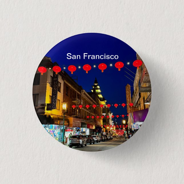 San Francisco Chinatown #11 Button  (Front)