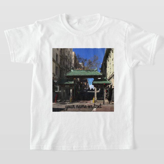 San Francisco Chinatown Gate #3 T-shirt (Laydown)