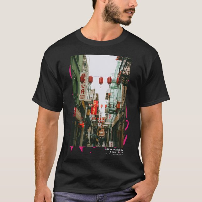 San Francisco Chinatown Streetwear Aesthetic Trend T-Shirt (Front)