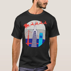 San Francisco Christmas SF California Santa T-Shirt