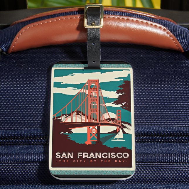 San Francisco, City by the Bay, Luggage Tag (Front Insitu 2)
