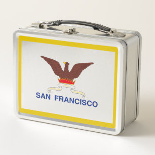 San Francisco city flag Metal Lunch Box