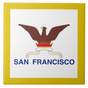 San Francisco city flag Tile