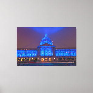 San Francisco City Hall in Blue Light Canvas Print