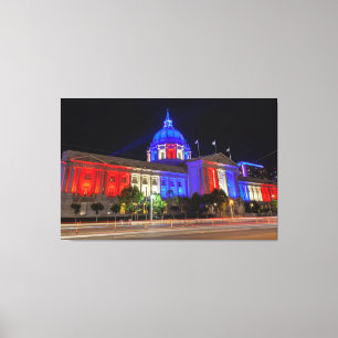 San Francisco City Hall on Flag Day Canvas Print