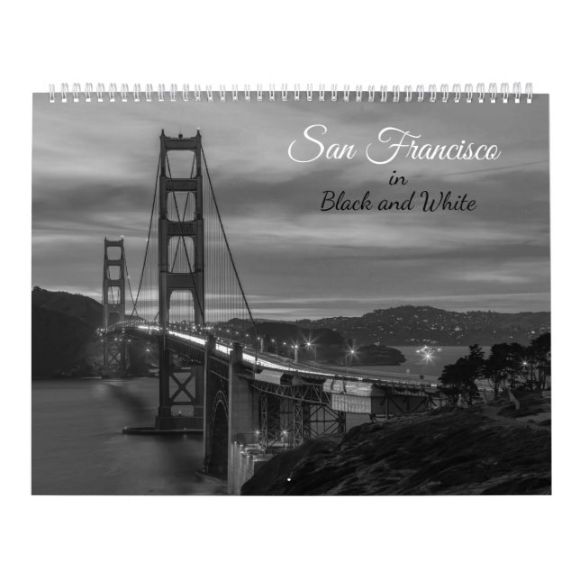 San Francisco City in Black and White Calendar (Cover)